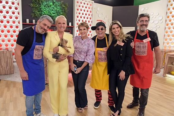 Paulo, Xuxa, Andrea Veiga, Sérgio Mallando, Dany e Junno Andrade (Blad Meneghel/Xuxa Produções)